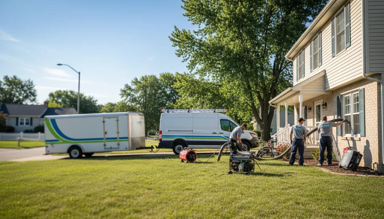 Flooded Basement Restoration And Cleanup With Repair in Waunakee, WI near me